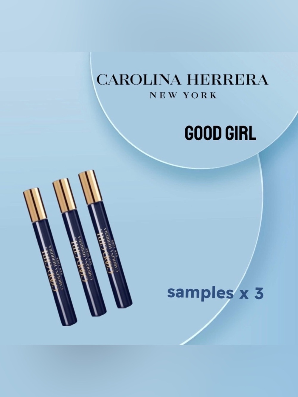 🇺🇸🆕📦NIB CAROLINE HERERRA | 3x SAMPLES | Sensational 3️⃣ Good Girl